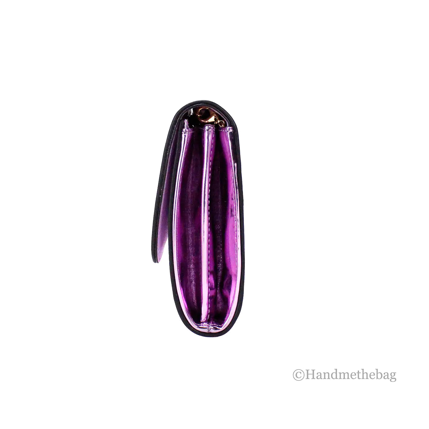 Versace Medusa Lilac Crystal Metallic Leather