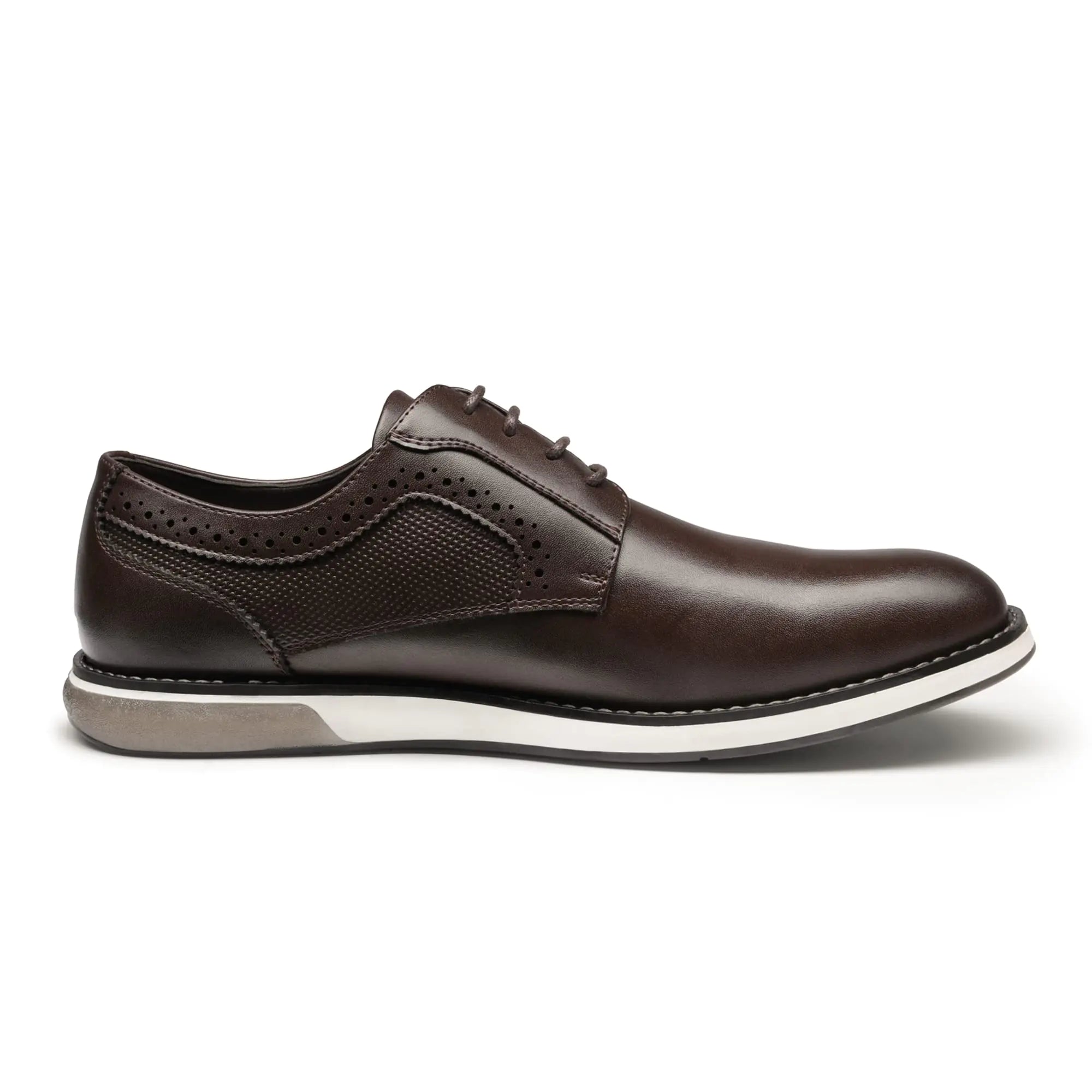 Bruno Marc Men's Plain Toe Oxford Shoe