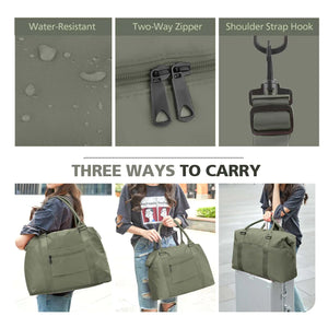 Travel Duffle Bag, Waterproof Weekender Bag Carry On Tote Bags for Women