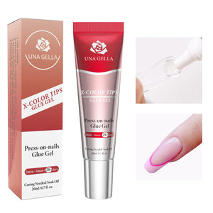 UNA GELLA Gel X Nail Glue for Press On Nail Tips,