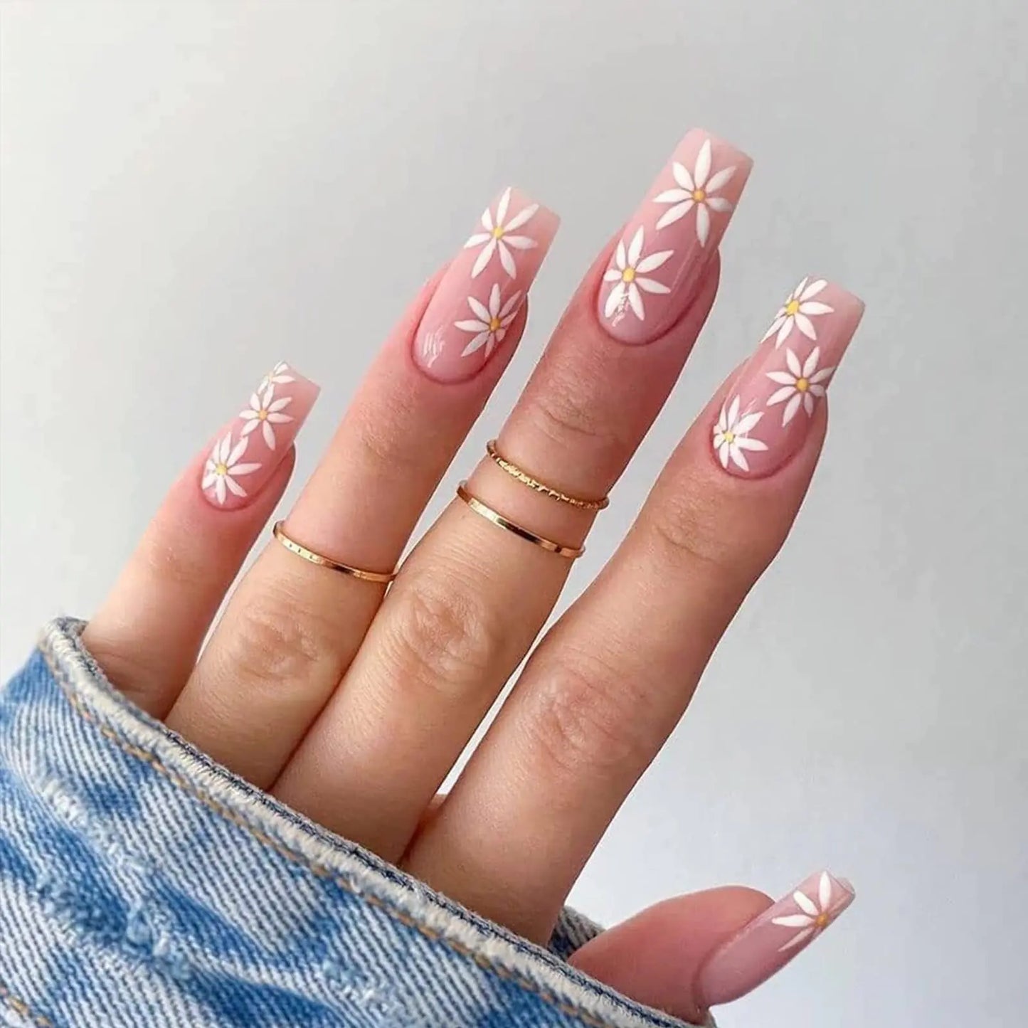 Press on Nails Medium Design, Misssix Short Fake Nails