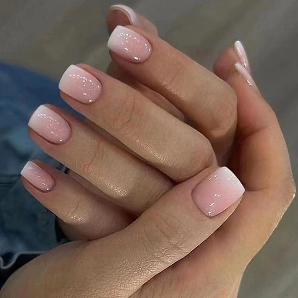 Press on Nails Short Square Acrylic Fake Nails