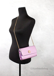 Versace Medusa Lilac Crystal Metallic Leather