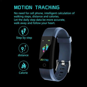 Waterproof Blood Pressure Pedometer Watch