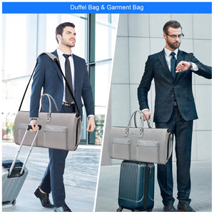 Convertible Garment Bag with Toiletry Bag, Modoker Carry on Garment Duffel Bag for Men Women