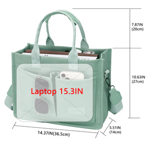 Large Canvas Tote Bag for Women With Pockets,Laptop Crossbody Purses