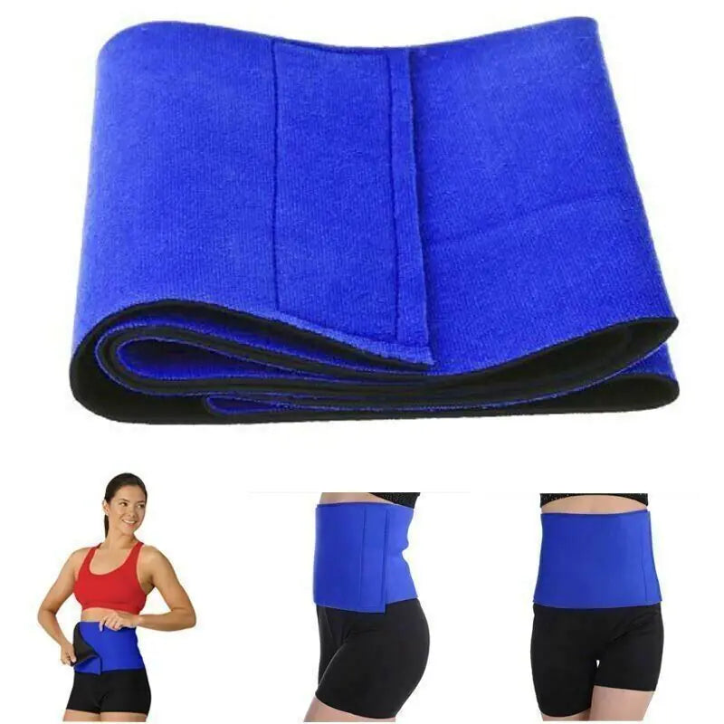 Waist Trimmer Belt Sweat Band Wrap Ab Stomach Weight Loss