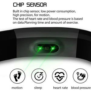 Waterproof Blood Pressure Pedometer Watch